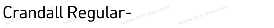 Crandall Regular字体转换